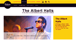 Desktop Screenshot of alberthalls.stirling.gov.uk